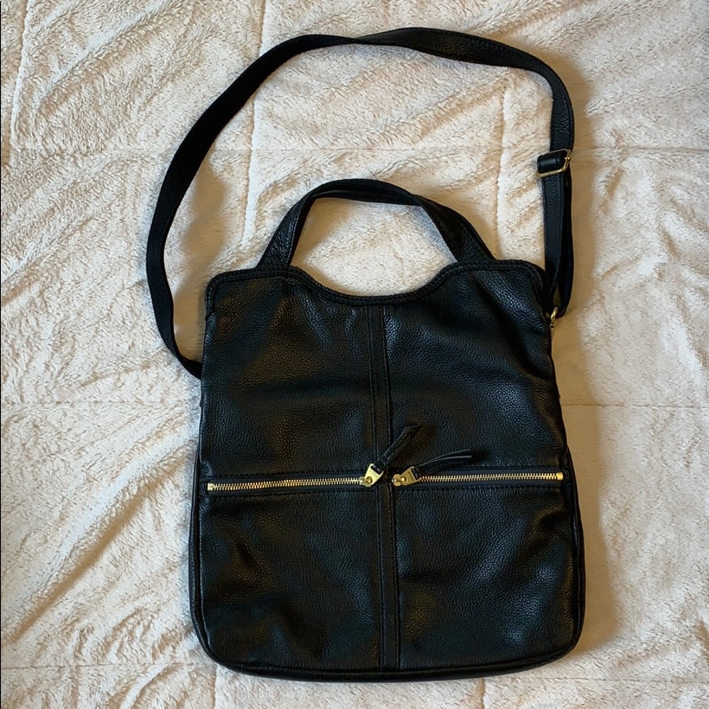 Fossil Black Leather Hobo